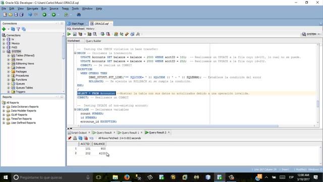 Transacciones en Oracle 11g Tercera Parte. смотреть онлайн