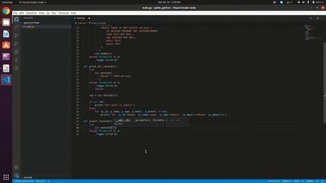 SQLite In Python смотреть онлайн