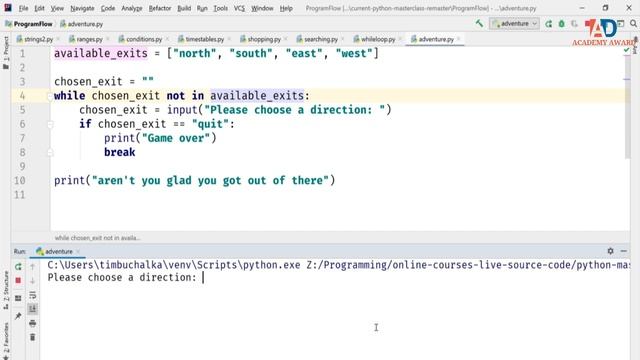 Break in a while loop / lesson python 60 смотреть онлайн
