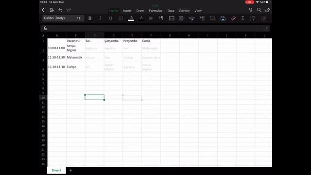 iOS Excel’e giriş- hücre biçimlendirme смотреть онлайн
