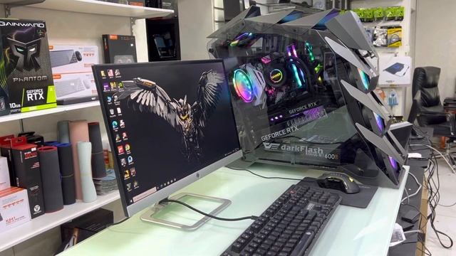 Asus Gaming Pc i7-9700 With RTX 3070Ti With DarkFlash Knight 2 Gaming Case смотреть онлайн