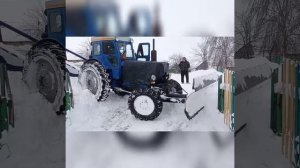 Трактор т40 чистка снега