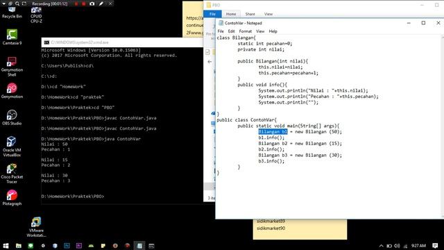 Analisa Contoh Var.Java смотреть онлайн