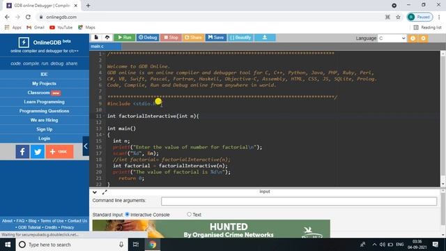 C Program to Calculate Factorial of a number || Find a factorial number in C program || смотреть онлайн