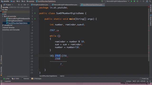 3. Sum of the Digits in a Given Number in Java - Java Interview Questions смотреть онлайн