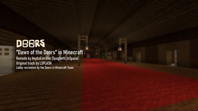 Roblox DOORS "Dawn of the Doors" OST in Minecraft! смотреть онлайн