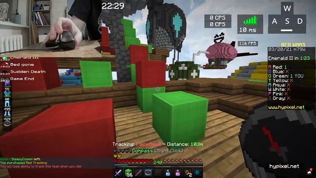 BedWars Best Perl Cluch Ever! Huge Clutch on big WinStreak. :) смотреть онлайн