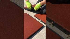 Как монтировать резиновую плитку