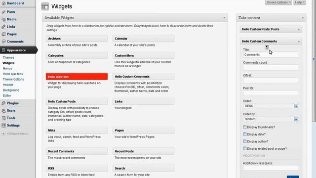 Hello ajax tabs wordpress plugin смотреть онлайн