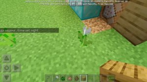 Как получить командный блок и написать команды дня и ночи и показ супер меча