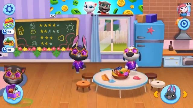 (Sparkly suit Outfit Tom Hank Becca) My Talking Tom Friends Gameplay (iOS,Android) Walkthroughs 18 смотреть онлайн