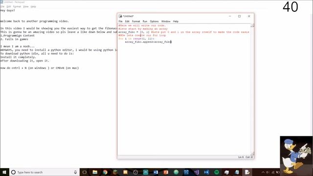 HOW TO GENERATE FIBONACCI SEQUENCE IN PYTHON IN 4 LINES?! смотреть онлайн