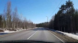 Driving in Finland, Levi - Rovaniemi. April 20, 2022
