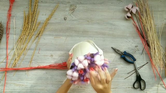 Бесплатный Мастер-Класс букет из сухоцветов в коробке из Fix Price смотреть онлайн