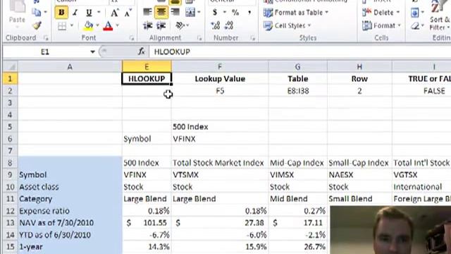 Excel Video 175 HLOOKUP смотреть онлайн