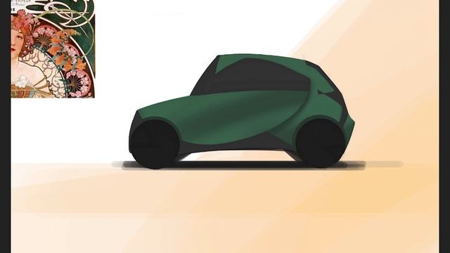 This Dream Was So Vivid! | CAR DESIGN Art Nouveau City Car Photoshop Sketch смотреть онлайн