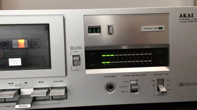 AKAI CS-M4 Cassette Deck Demo
