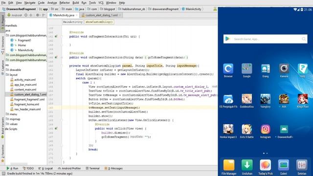 Easy Build Custom Dialog Without Library | Android Studio 3.0.1 смотреть онлайн