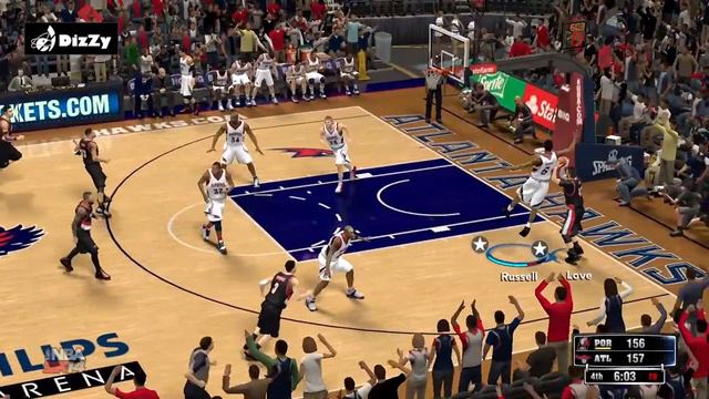 LILLARD DROPPED A DOUBLE-DOUBLE AGAINST THE HAWKS! [NBA 2K14 ASSOCIATION MODE] #eLDizZy2K смотреть онлайн