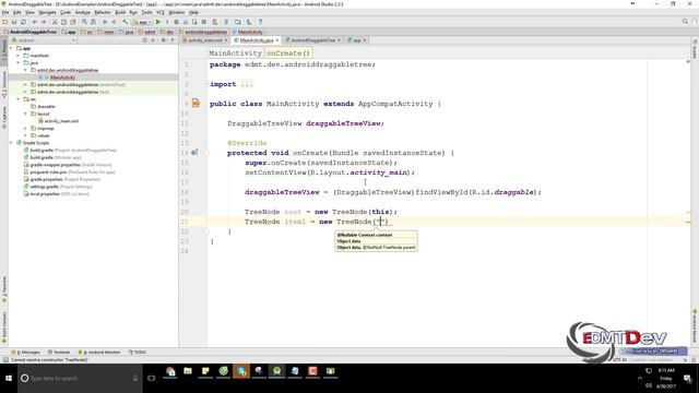 Android Studio Tutorial - Draggable Tree View смотреть онлайн