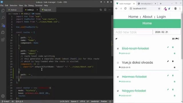vue js 2 gyorstalpaló 9. rész - A router смотреть онлайн