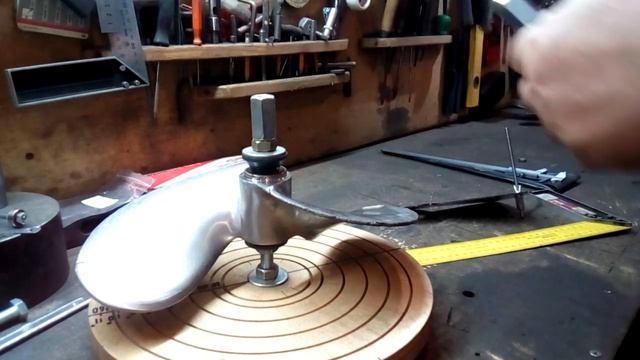 Болотоходные винты. Американский 12х10", замер. Часть 11. смотреть онлайн