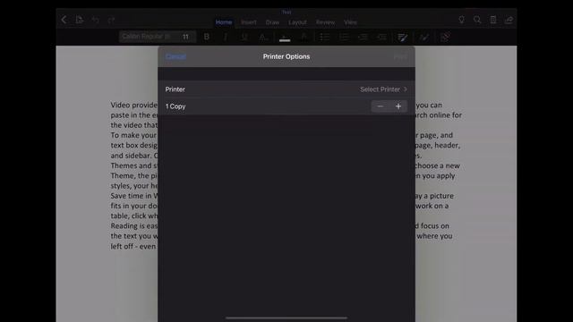 iPad: Printing from Microsoft Word смотреть онлайн