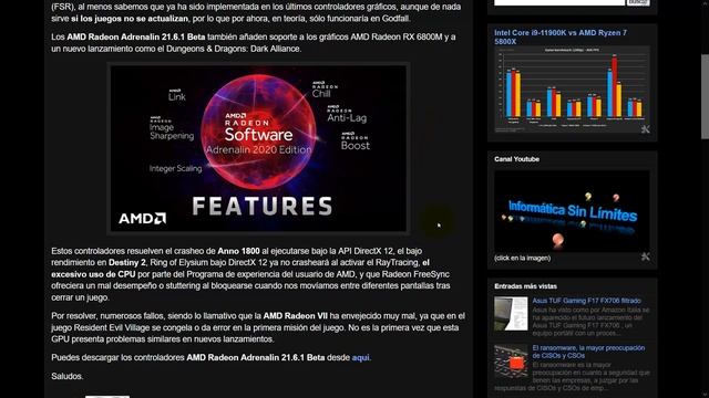 Controladores gráficos de AMD y NVIDIA смотреть онлайн
