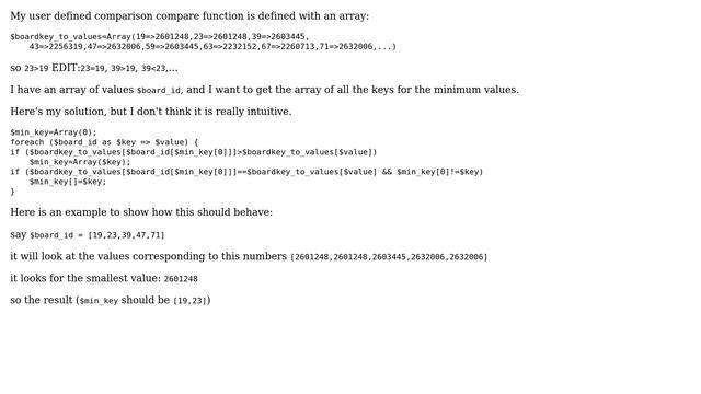 Code Review: Array find min value with user-defined comparison compare function (2 Solutions!!) смотреть онлайн