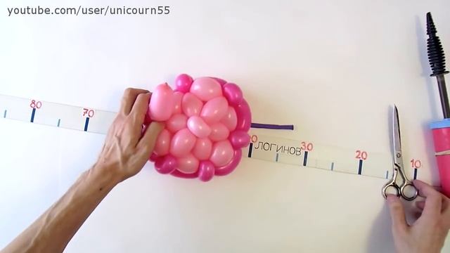 Цветок из шаров, 6 лепестков / Tricolor 6-petal flower (Subtitles) смотреть онлайн