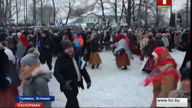День Независимости в Эстонии. Панорама смотреть онлайн