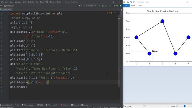 Plot Vertical and Horizontal Lines using Matplotlib in Python | Matplotlib Tutorial - Part 07 смотреть онлайн
