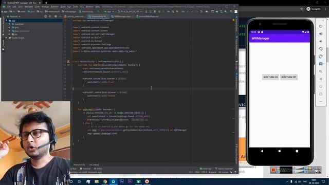 Develop WIFI manager app in Android | Android Studio | Kotlin смотреть онлайн