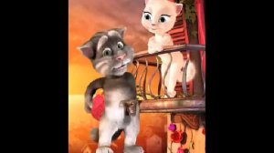 Cartoon talking Tom cat singing a song. Мультик говорящий кот Том поёт песню