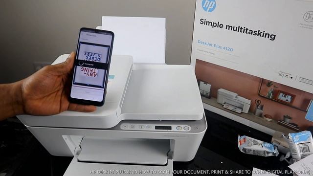 HP DESKJET PLUS 4120 HOW TO SCAN YOUR DOCUMENT , PRINT & SHARE TO OTHER DIGITAL PLATFORMS смотреть онлайн