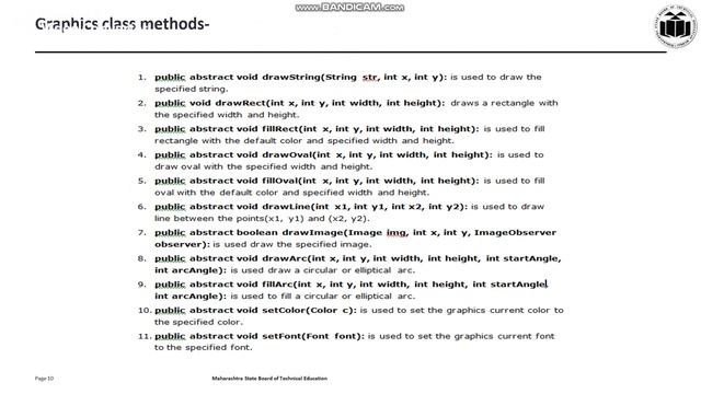 Introduction to Graphics Class of AWT package смотреть онлайн