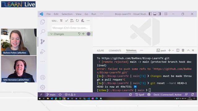 Learn Live - Review Azure infrastructure changes by using Bicep and pull requests смотреть онлайн