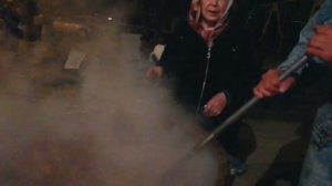 Как готовят сумаляк ☕ Узбекская нутелла :)