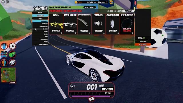 Roblox Jailbreak Power-1 Season car review and Speed test Season 17 смотреть онлайн
