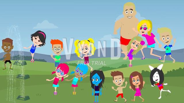 Childish Dad having good time with his family at Zoo, Vyond written and illustrated by Sonia Panda смотреть онлайн