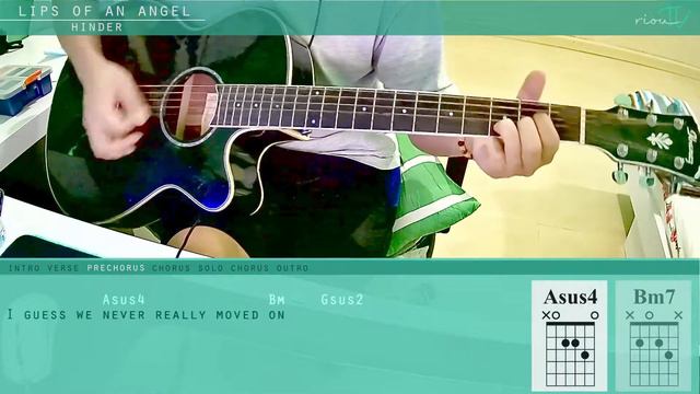 Lips Of An Angel - Hinder ACOUSTIC Tutorial [CHORDS + PLAYALONG] смотреть онлайн