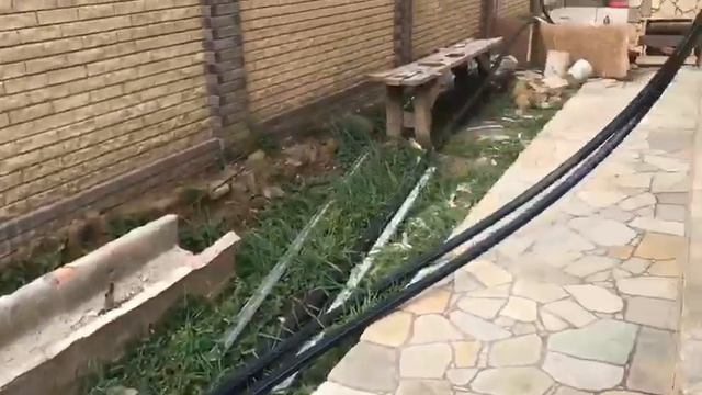 Облицовка камнем дикарем. Работа на объекте. смотреть онлайн