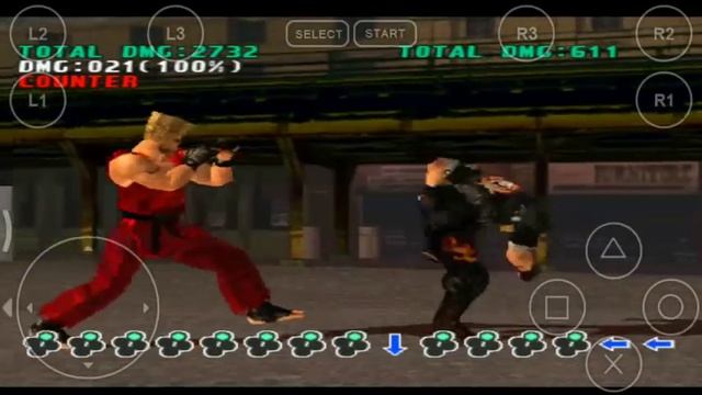 Tekken 3 Paul - all moves and combo(10 hit) attacks with keys onscreen смотреть онлайн