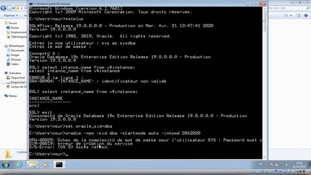 Oracle Création de la base de données смотреть онлайн
