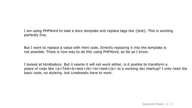 HTML : Convert HTML code to doc using PHP and PHPWord смотреть онлайн