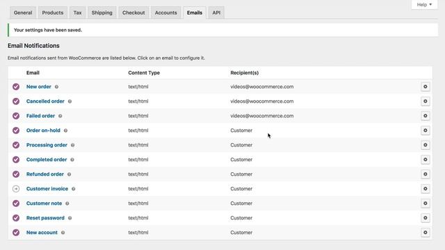 Emails Settings - WooCommerce Guided Tour смотреть онлайн