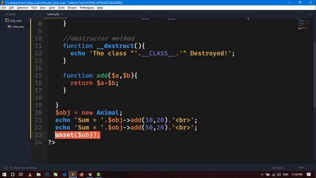 #03 PHP - OOP (Object Oriented Programming) Concepts | Constructor & Destructor Methods смотреть онлайн