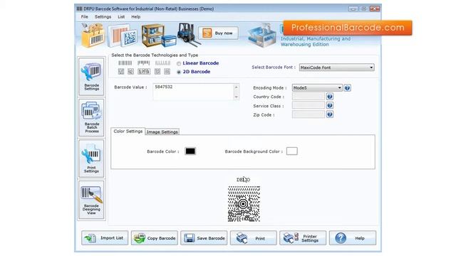 professionalbarcode.com Professional barcode label generator software generate 2d bar code labels смотреть онлайн