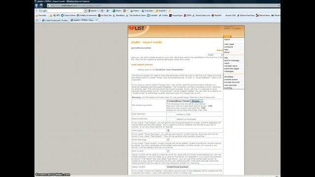 How to import Emails from Tab delimited file in to PHPList смотреть онлайн