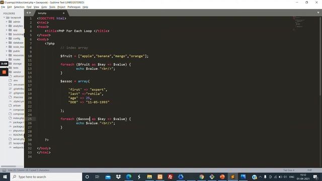 PHP For Each Loop Tutorial In Hindi смотреть онлайн